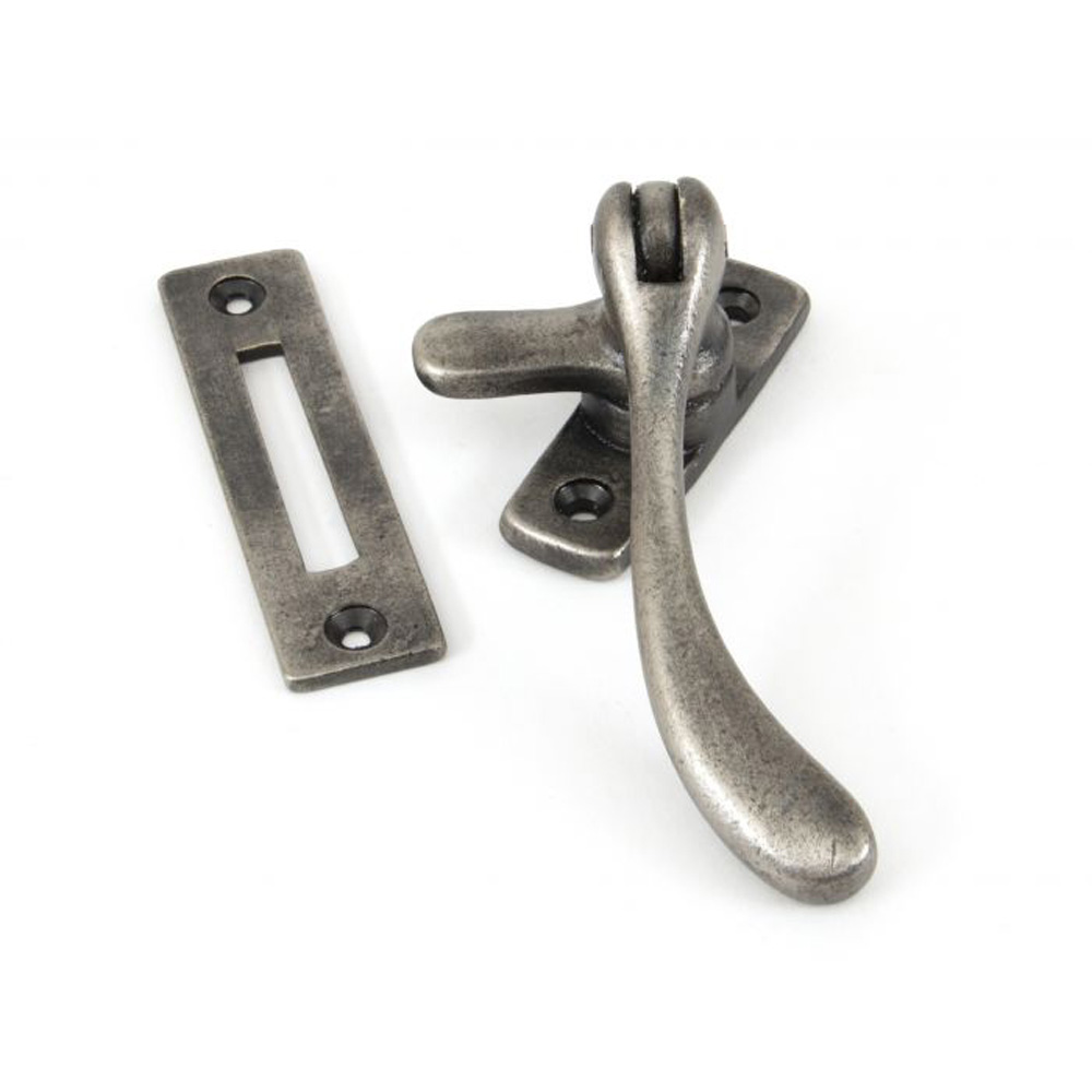 From the Anvil Peardrop Fastener - Antique Pewter
